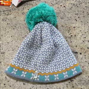 Stio Pom-Pom Beanie - Blue and Green